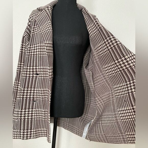 NWT Zara Houndstooth Knit Blazer - Picture 12 of 13